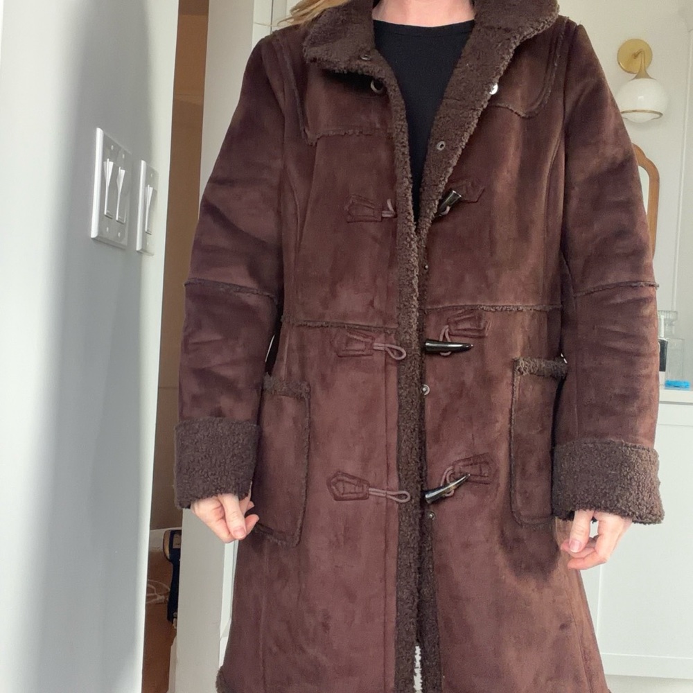 Talbots Dark Brown Teddy Jacket